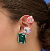 EARCUFF LACE ROMBO