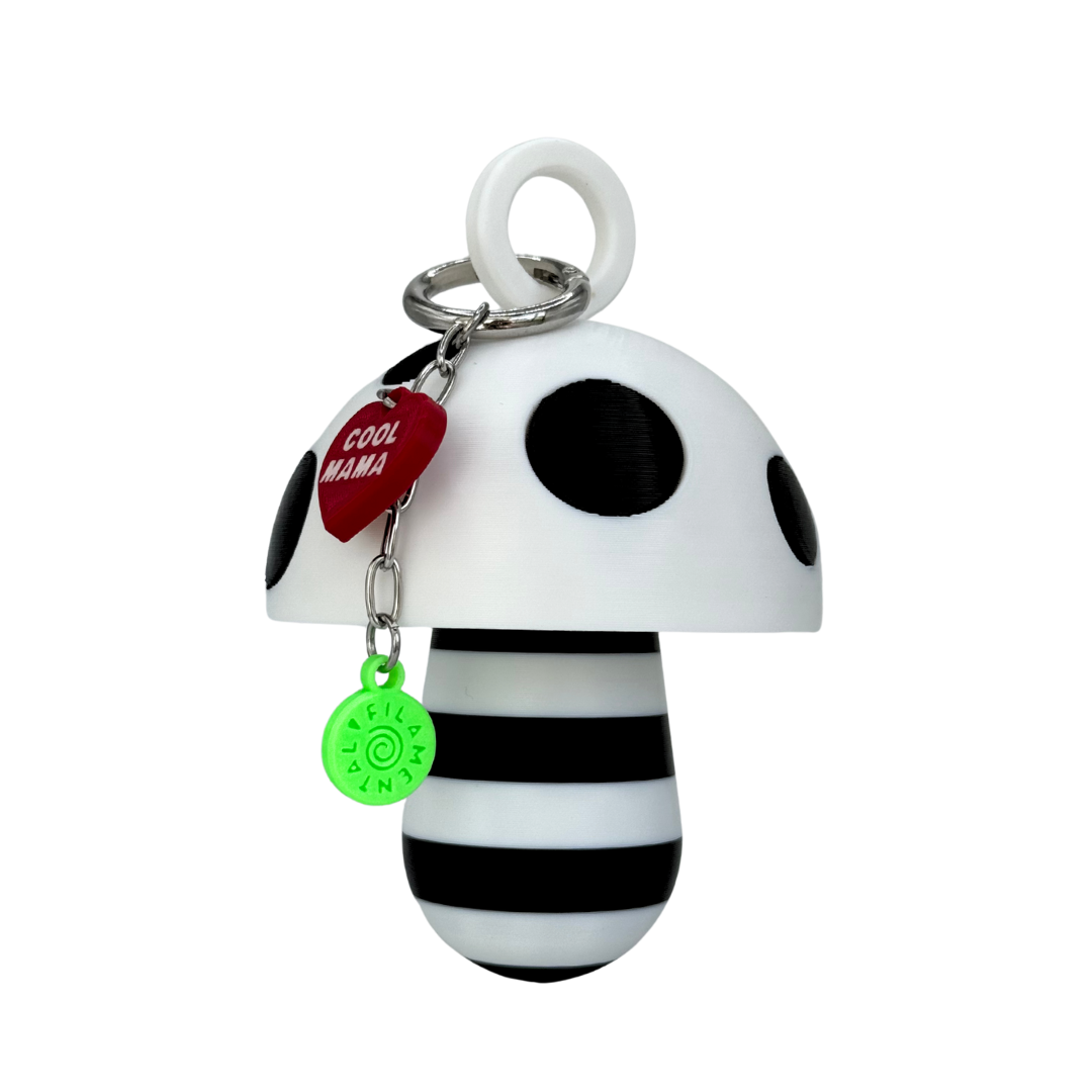 LIPSTICK CASE HONGO RAYAS NEGRO/BLANCO