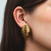 ARETES DE CARACOLA MEDIANO BRILLI