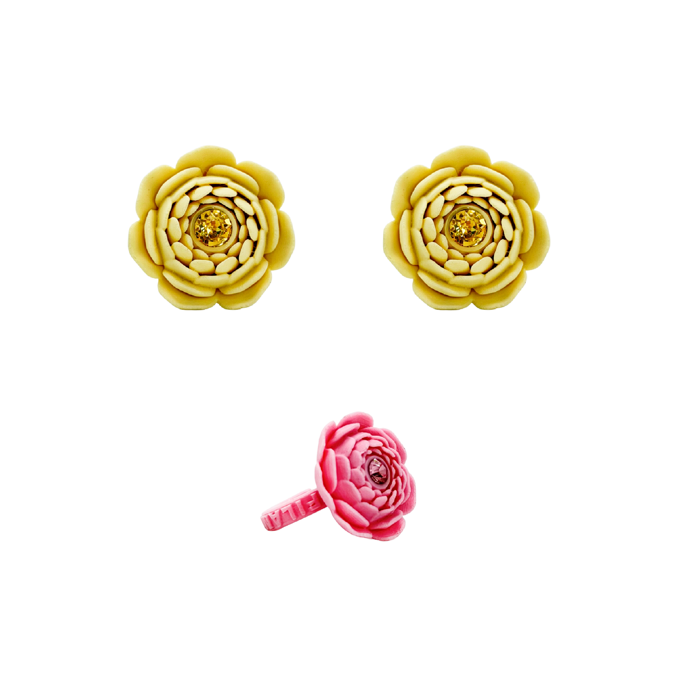 EARSTACK PEONÍA (TOPOS + EARCUFF)