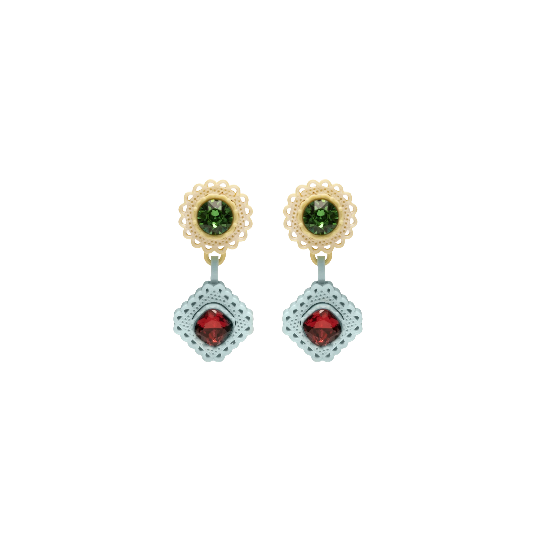 ARETES DOBLE LACE MINI