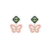 ARETES LACE MARIPOSA DOBLE