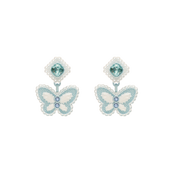 ARETES LACE MARIPOSA DOBLE