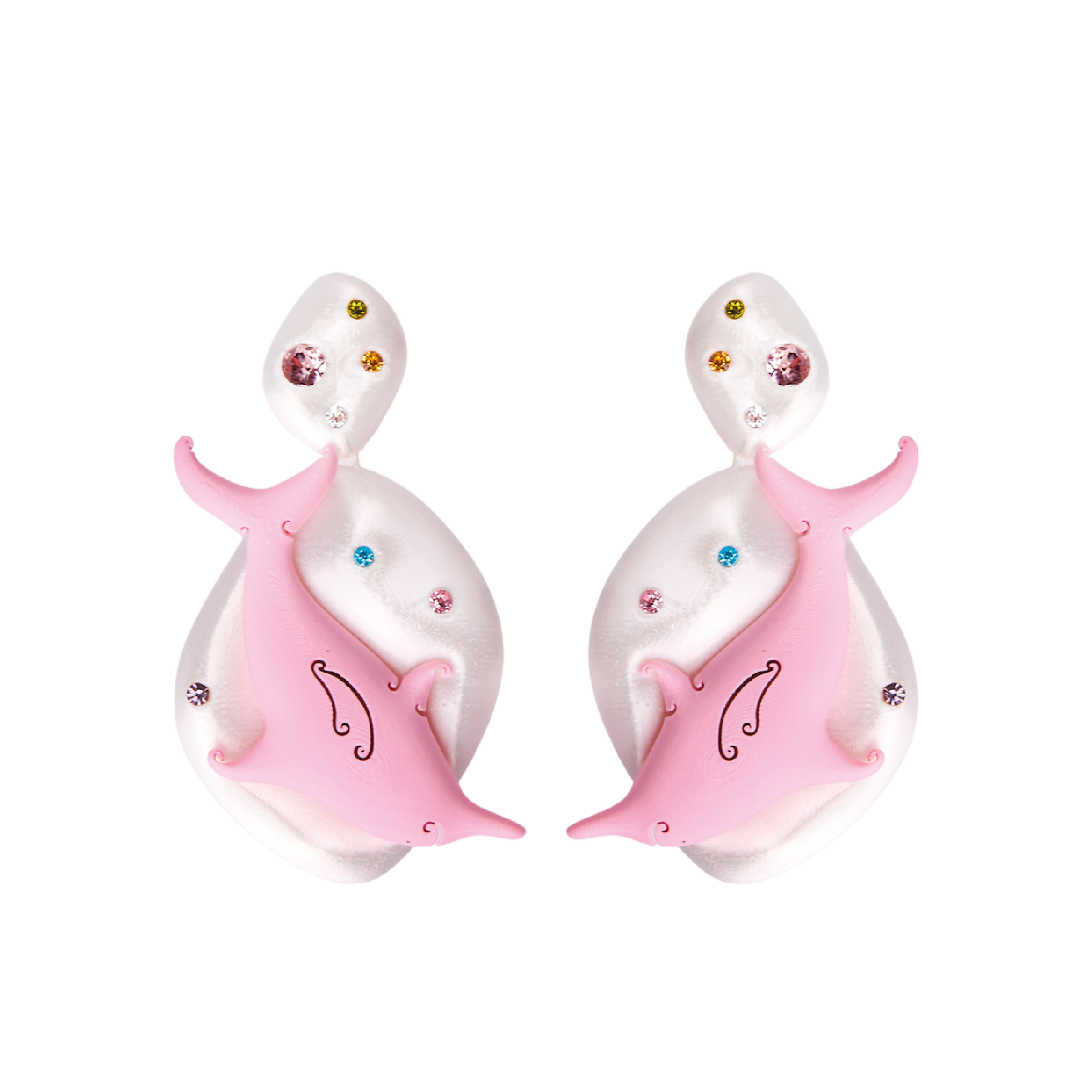 ARETES DOBLE DELFÍN - SIXXTA (Producto personalizado)