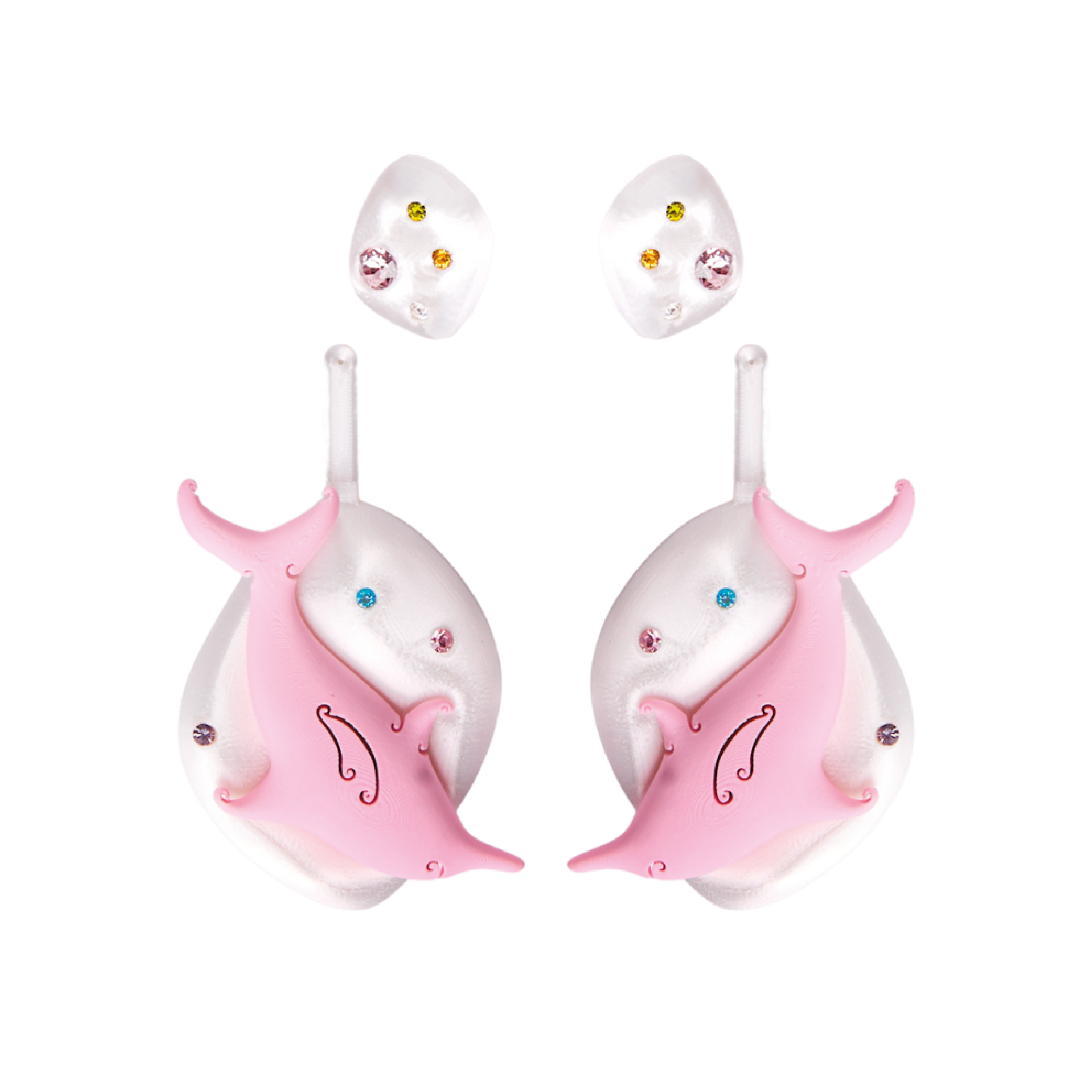 ARETES DOBLE DELFÍN - SIXXTA (Producto personalizado)