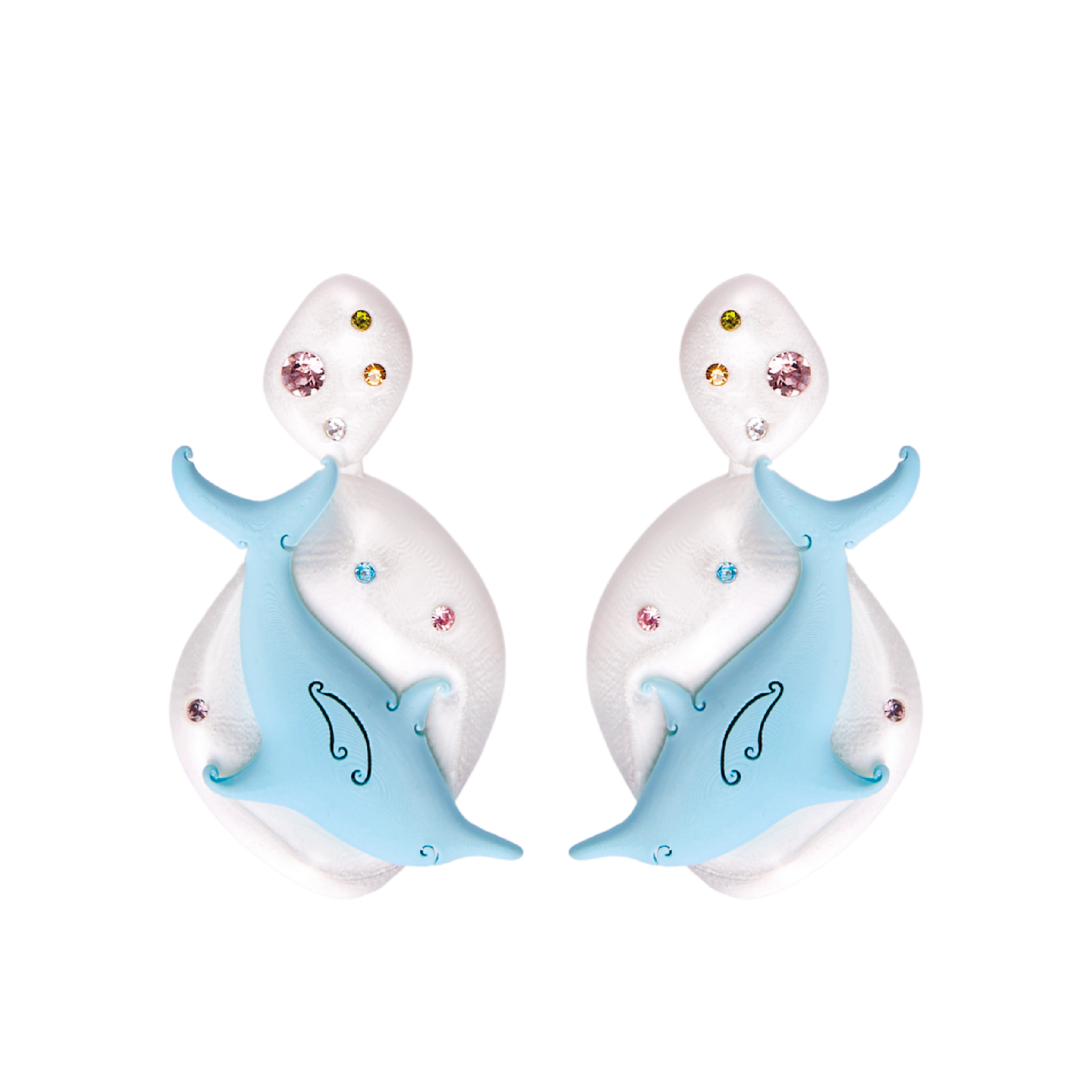 ARETES DOBLE DELFÍN - SIXXTA (Producto personalizado)