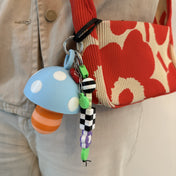 LIPSTICK CASE HONGO CELESTE/NARANJA