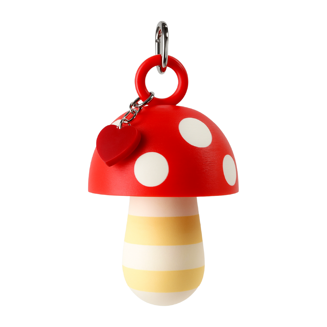 LIPSTICK CASE HONGO RAYAS VAINILLA/BLANCO