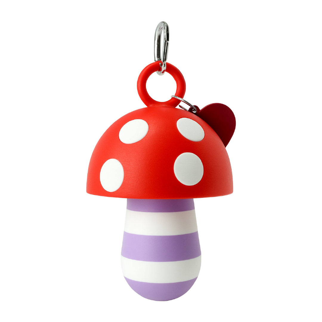 LIPSTICK CASE HONGO RAYAS LILA/BLANCO