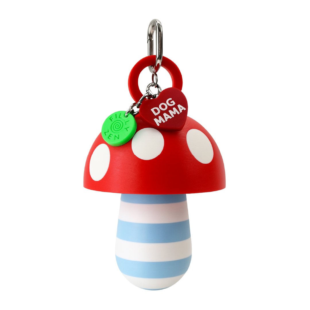 LIPSTICK CASE HONGO RAYAS CELESTE/BLANCO