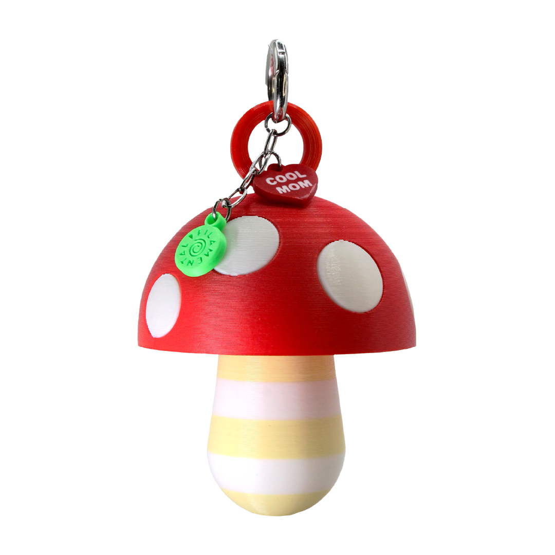 LIPSTICK CASE HONGO RAYAS VAINILLA/BLANCO