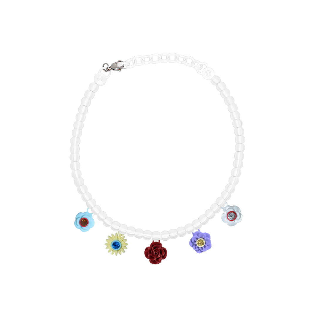 COLLAR BOUQUET CON CADENA DE PERLAS
