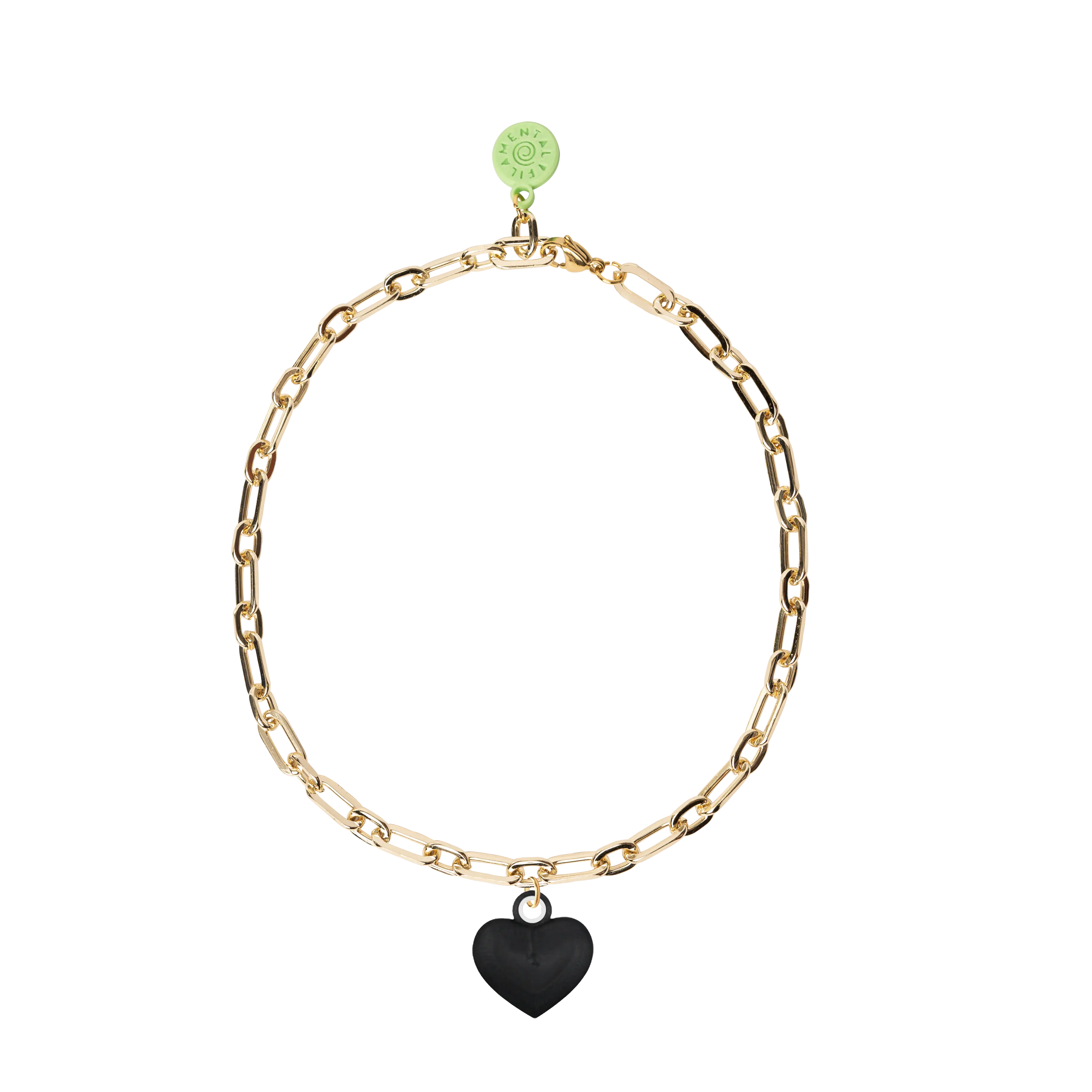 COLLAR CON CADENA DORADA Y RELICARIO