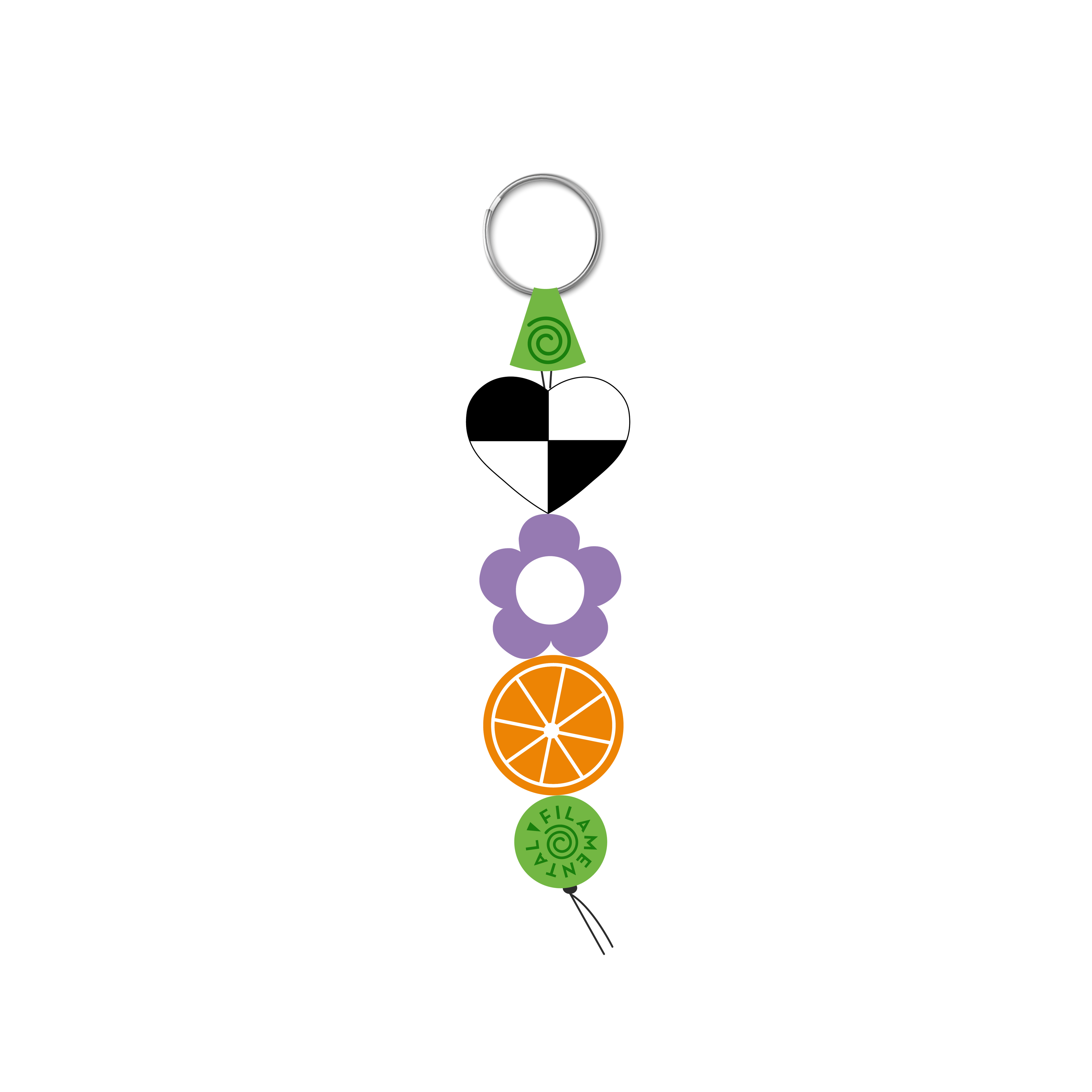BAG CHARM X3 MAXI CHARMS