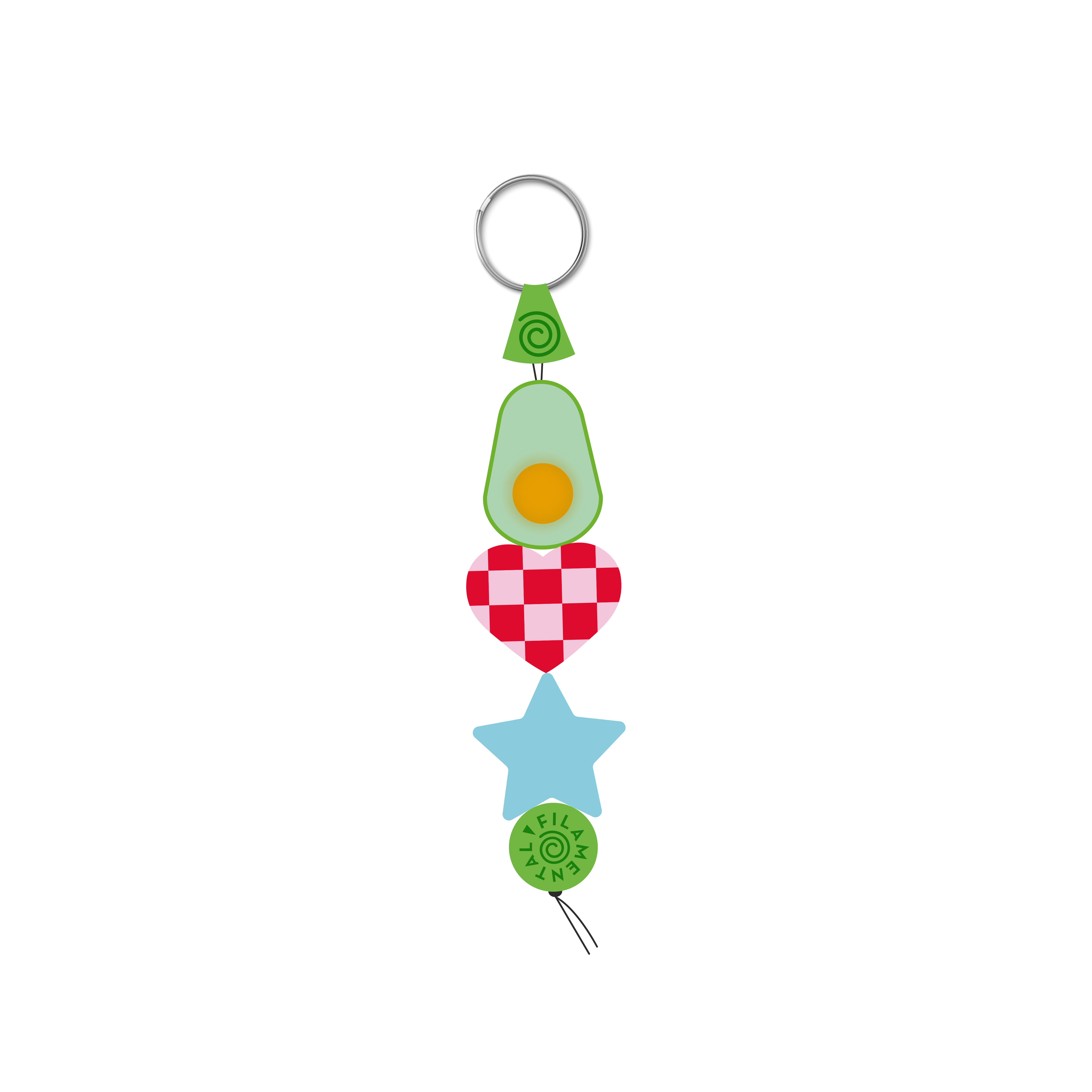 BAG CHARM X3 MAXI CHARMS